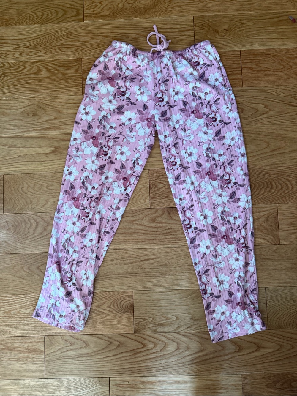 Flora Nikrooz Pink Floral Drawstring Lounge Leggings